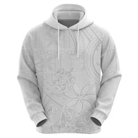 Tapu Fanau Ia Niue Zip Hoodie Happy White Sunday Unique Hiapo LT14 - Polynesian Pride