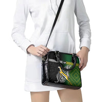 New Zealand and South Africa Rugby Shoulder Handbag 2023 World Cup Final All Black Springboks Together LT14 - Polynesian Pride