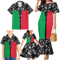 Vanuatu Cowboy Family Matching Mermaid Dress and Hawaiian Shirt Cowboy Symbols Split Stylized LT14 - Polynesian Pride