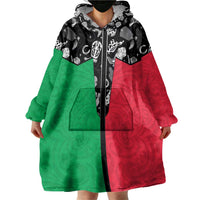 Vanuatu Cowboy Wearable Blanket Hoodie Cowboy Symbols Split Stylized LT14 - Polynesian Pride