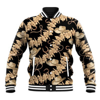 Vanuatu Cowboy Baseball Jacket Seamless Straw Hats Hibiscus - Polynesian Pride