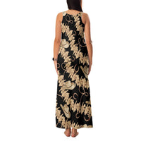 Vanuatu Cowboy Family Matching Tank Maxi Dress and Hawaiian Shirt Seamless Straw Hats Hibiscus LT14 - Polynesian Pride