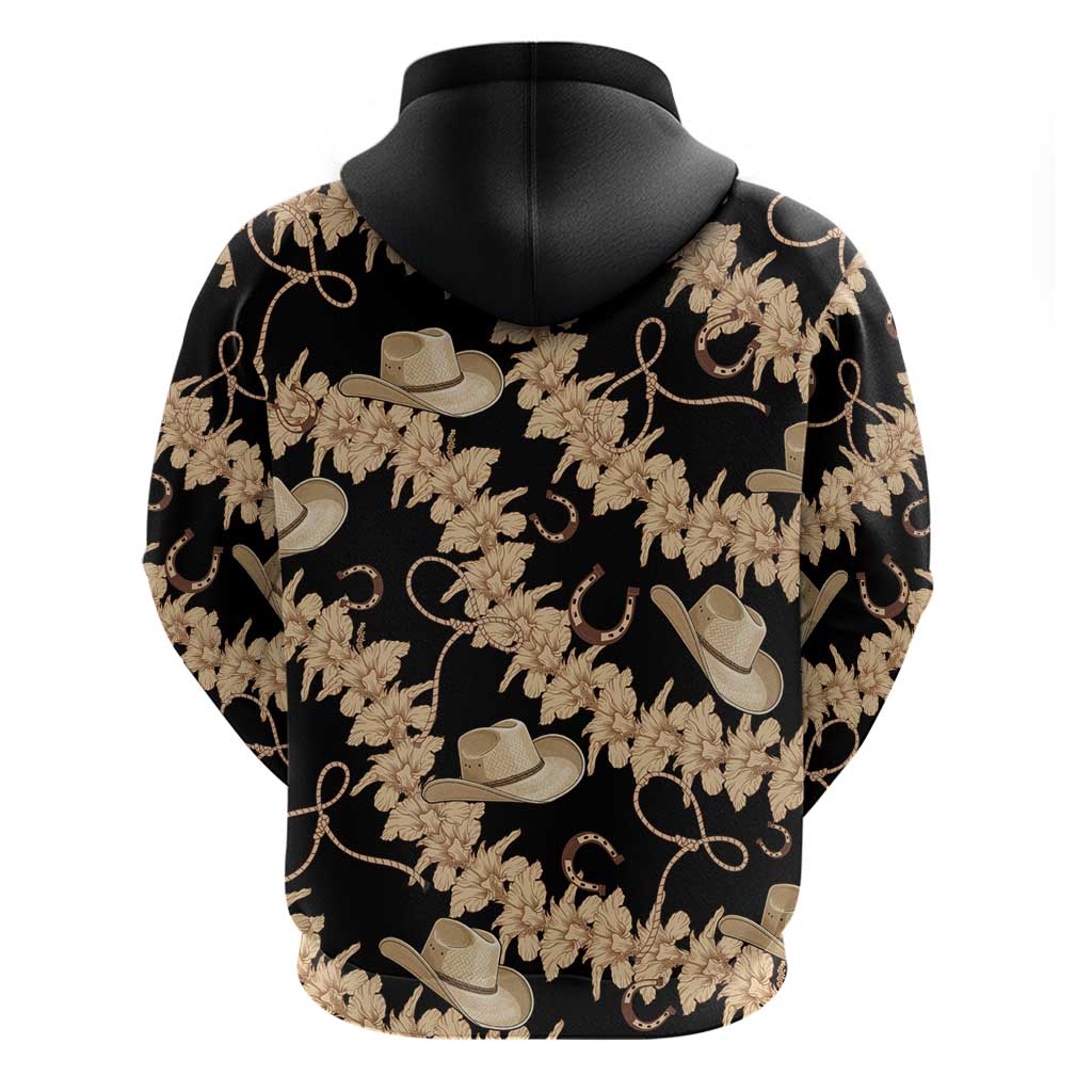 Vanuatu Cowboy Hoodie Seamless Straw Hats Hibiscus LT14 - Polynesian Pride