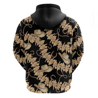 Vanuatu Cowboy Hoodie Seamless Straw Hats Hibiscus LT14 - Polynesian Pride