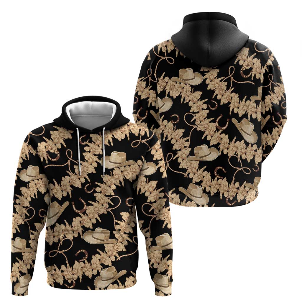 Vanuatu Cowboy Hoodie Seamless Straw Hats Hibiscus LT14 - Polynesian Pride