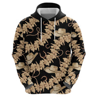 Vanuatu Cowboy Hoodie Seamless Straw Hats Hibiscus LT14 - Polynesian Pride