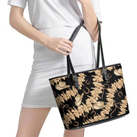 Vanuatu Cowboy Leather Tote Bag Seamless Straw Hats Hibiscus LT14 - Polynesian Pride