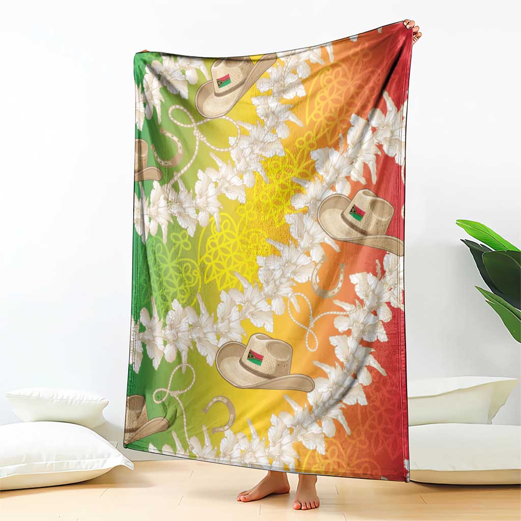 Vanuatu Cowboy Blanket Straw Hats Hibiscus With Sand Drawing - Polynesian Pride