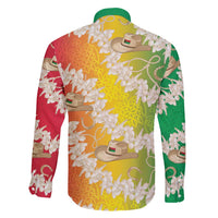 Vanuatu Cowboy Family Matching Off Shoulder Short Dress and Hawaiian Shirt Straw Hats Hibiscus With Sand Drawing LT14 - Polynesian Pride