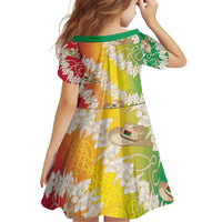 Vanuatu Cowboy Family Matching Tank Maxi Dress and Hawaiian Shirt Straw Hats Hibiscus With Sand Drawing LT14 - Polynesian Pride