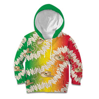 Vanuatu Cowboy Kid Hoodie Straw Hats Hibiscus With Sand Drawing - Polynesian Pride