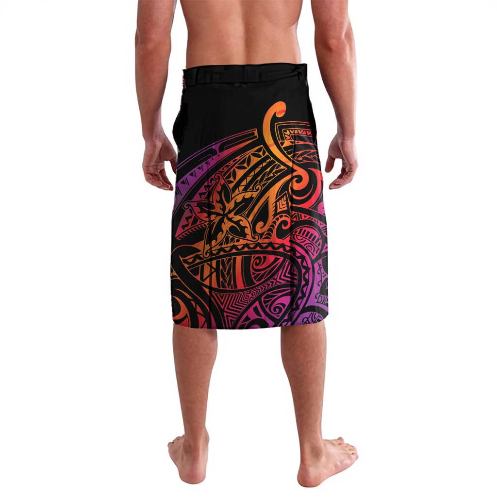 Vanuatu Boar Cowboy Lavalava Tusk Gradient Polynesian Pattern - Polynesian Pride