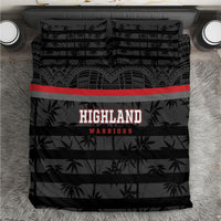 Fiji Naitasiri Rugby Bedding Set Go Highland Warriors LT14 Black - Polynesian Pride