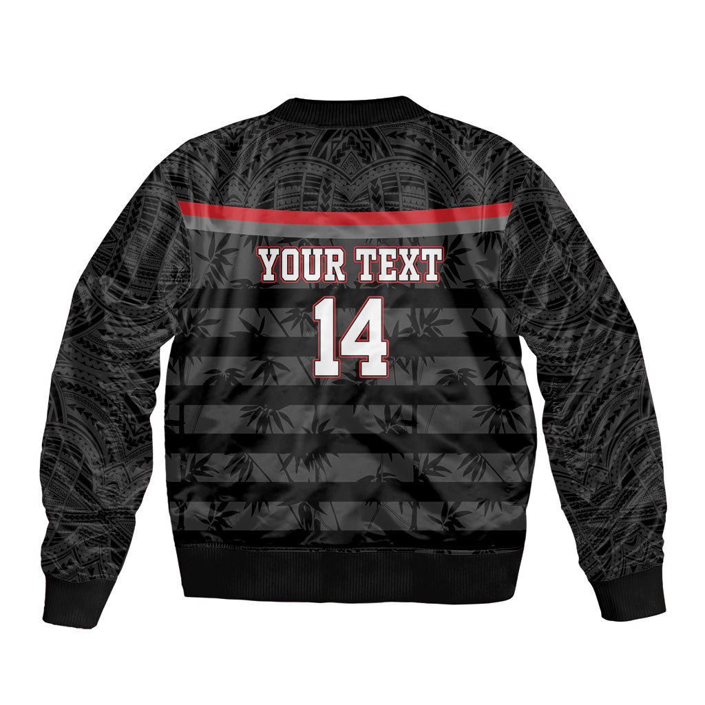 Fiji Naitasiri Rugby Custom Bomber Jacket Go Highland Warriors LT14 - Polynesian Pride