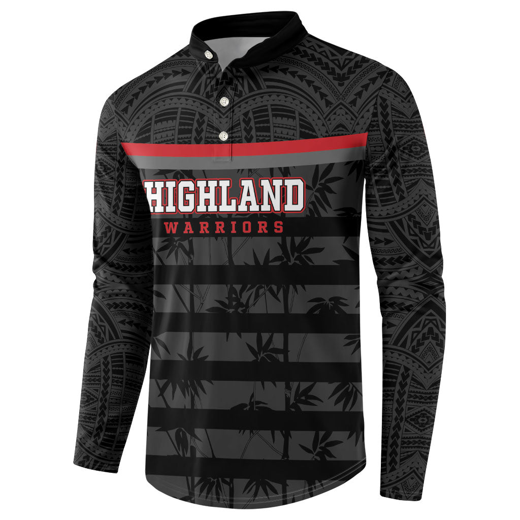 Fiji Naitasiri Rugby Custom Button Sweatshirt Go Highland Warriors LT14 - Polynesian Pride