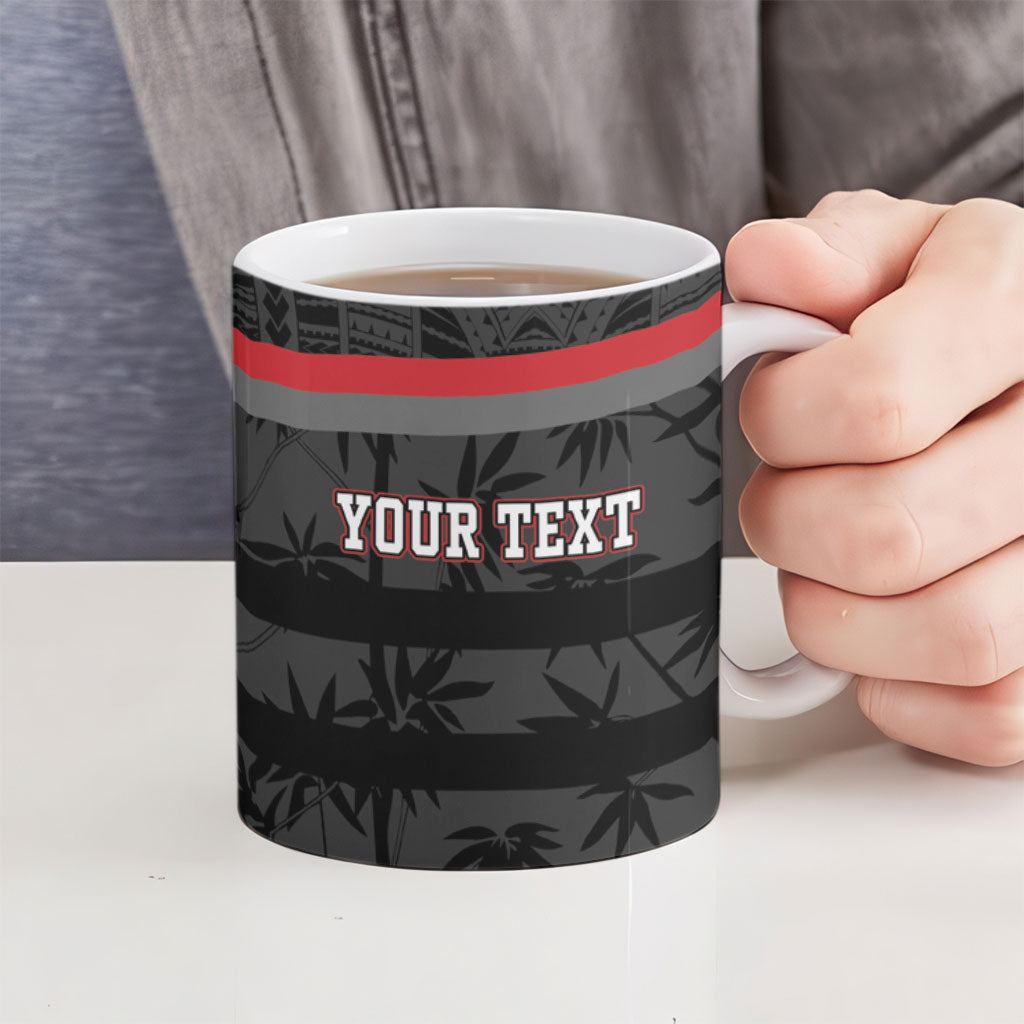 Fiji Naitasiri Rugby Custom Ceramic Mug Go Highland Warriors LT14 - Polynesian Pride