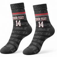Fiji Naitasiri Rugby Custom Crew Socks Go Highland Warriors LT14 - Polynesian Pride