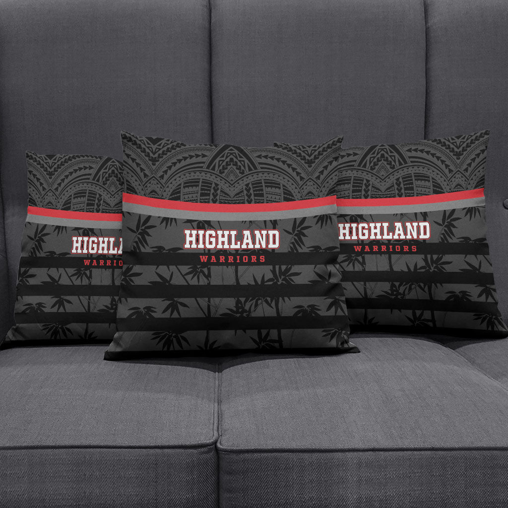 Fiji Naitasiri Rugby Pillow Cover Go Highland Warriors LT14 - Polynesian Pride