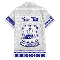 Personalised Fiji Labasa College Family Matching Summer Maxi Dress and Hawaiian Shirt Fijian Tapa Pattern LT14 - Polynesian Pride