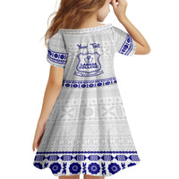 Personalised Fiji Labasa College Family Matching Tank Maxi Dress and Hawaiian Shirt Fijian Tapa Pattern LT14 - Polynesian Pride