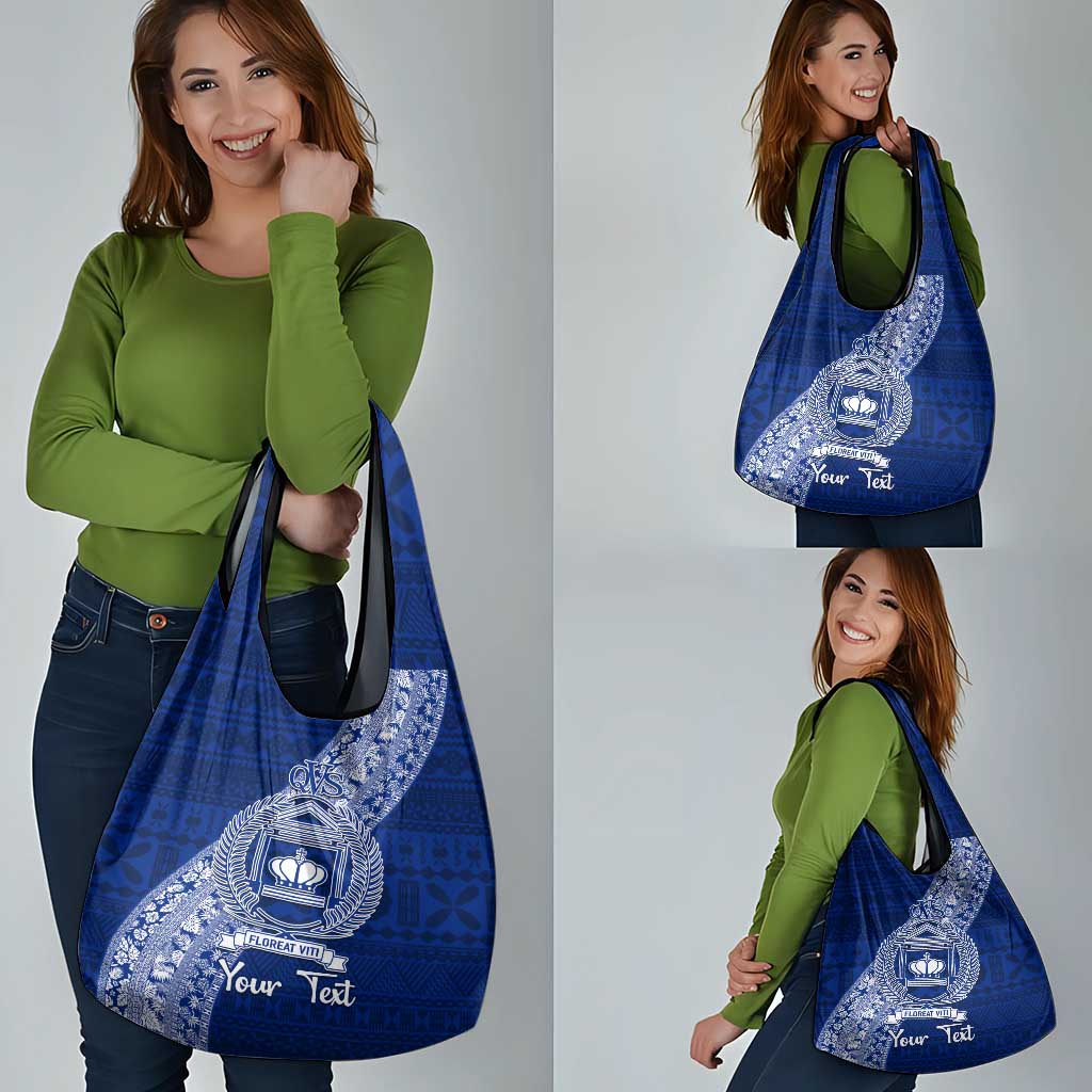 Personalised Fiji Queen Victoria School Grocery Bag Fijian Tapa Pattern LT14 - Polynesian Pride