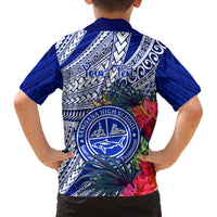 Personalised Samoana High School Family Matching Tank Maxi Dress and Hawaiian Shirt American Samoa Schools Polynesian Tropical Flowers LT14 - Polynesian Pride