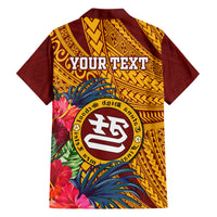 Personalised Tafuna High School Family Matching Tank Maxi Dress and Hawaiian Shirt American Samoa Schools Polynesian Tropical Flowers LT14 - Polynesian Pride