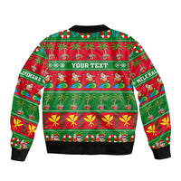 Personalised Hawaii Christmas Bomber Jacket Mele Kalikimaka LT14 - Polynesian Pride