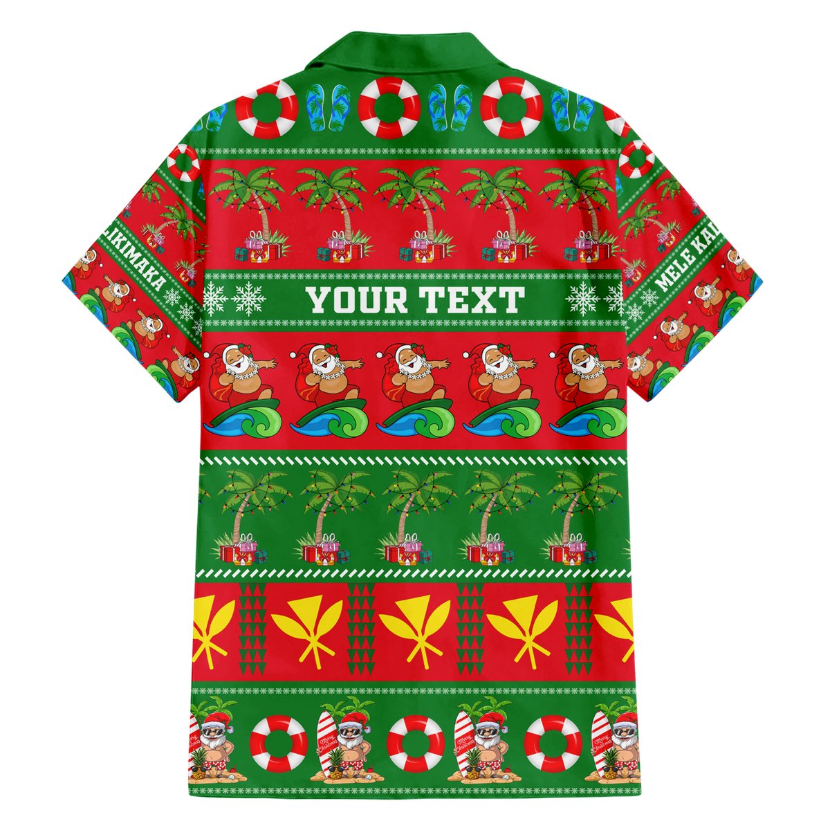 Personalised Hawaii Christmas Hawaiian Shirt Mele Kalikimaka LT14 - Polynesian Pride