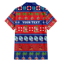 Personalised Guam Christmas Family Matching Short Sleeve Bodycon Dress and Hawaiian Shirt Felis Pasgua LT14 - Polynesian Pride