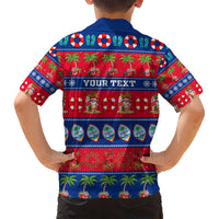 Personalised Guam Christmas Kid Hawaiian Shirt Felis Pasgua LT14 - Polynesian Pride
