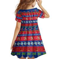 Personalised Guam Christmas Kid Short Sleeve Dress Felis Pasgua LT14 - Polynesian Pride
