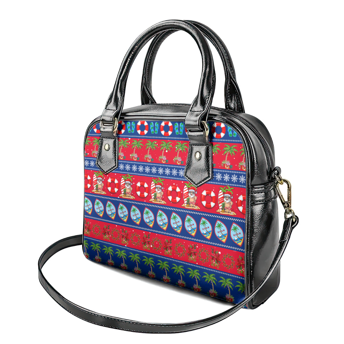 Guam Christmas Shoulder Handbag Felis Pasgua LT14 - Polynesian Pride