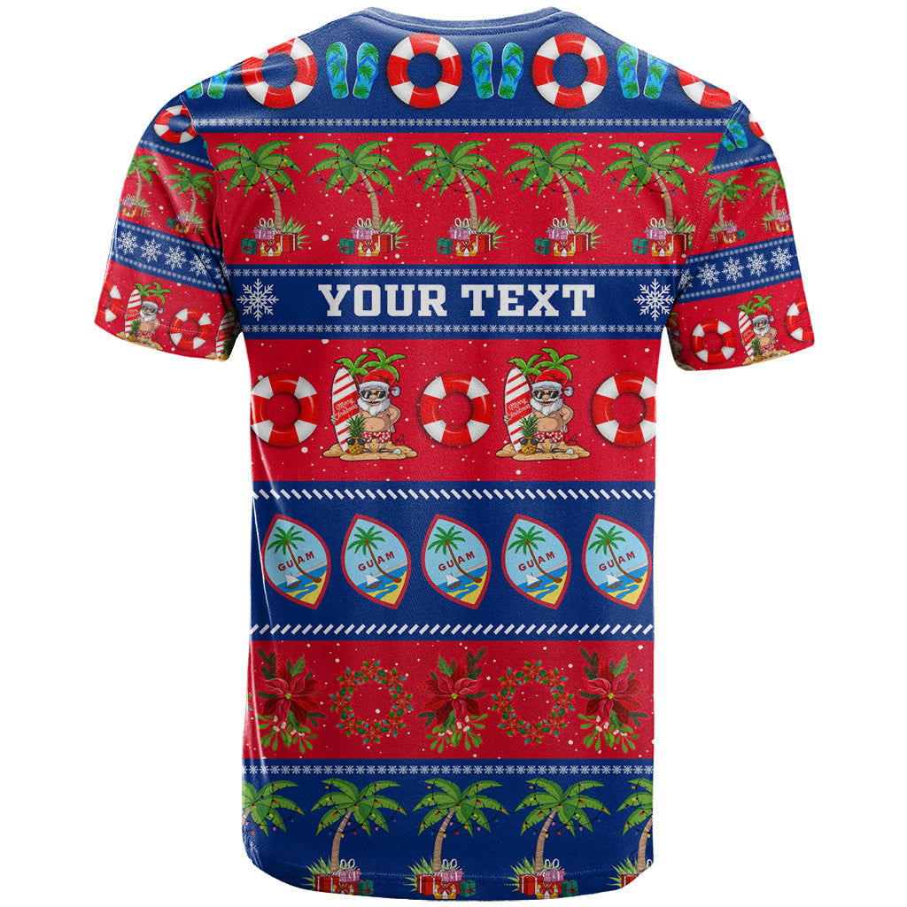 Personalised Guam Christmas T Shirt Felis Pasgua LT14 - Polynesian Pride