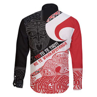Toitu Te Tiriti Me Te Whakaputanga Family Matching Puletasi and Hawaiian Shirt Maori Wahaika With Haka Face LT14 - Polynesian Pride