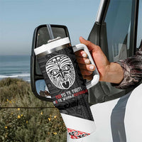 Toitu Te Tiriti Me Te Whakaputanga Tumbler With Handle Maori Wahaika With Haka Face LT14 - Polynesian Pride