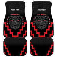 Personalised Toitu Te Tiriti Mana Maori Motuhake Car Mats Aotearoa Haka Face Mix Poutama Art LT14 - Polynesian Pride