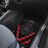 Personalised Toitu Te Tiriti Mana Maori Motuhake Car Mats Aotearoa Haka Face Mix Poutama Art LT14 - Polynesian Pride