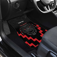 Personalised Toitu Te Tiriti Mana Maori Motuhake Car Mats Aotearoa Haka Face Mix Poutama Art LT14 - Polynesian Pride