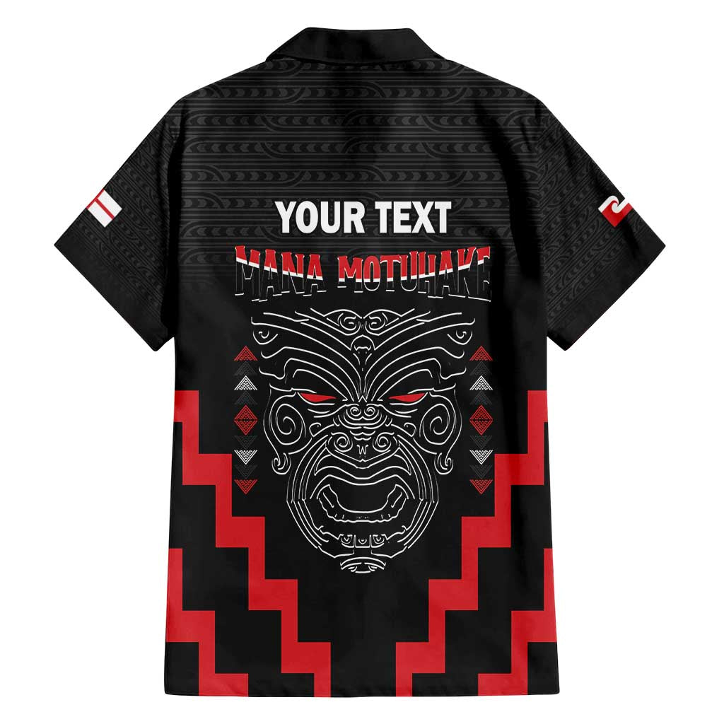 Personalised Toitu Te Tiriti Mana Maori Motuhake Family Matching Long Sleeve Bodycon Dress and Hawaiian Shirt Aotearoa Haka Face Mix Poutama Art LT14 - Polynesian Pride