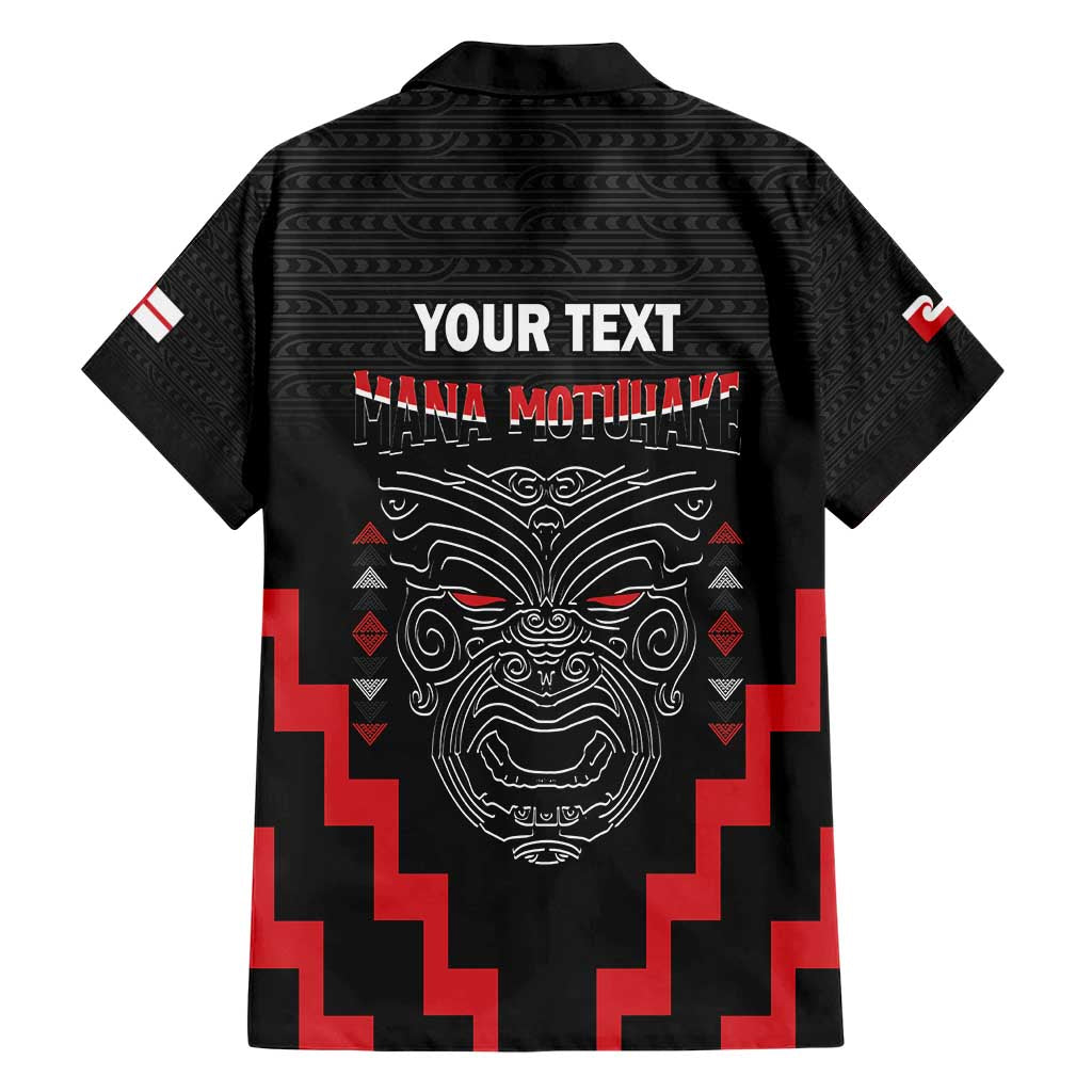 Personalised Toitu Te Tiriti Mana Maori Motuhake Family Matching Short Sleeve Bodycon Dress and Hawaiian Shirt Aotearoa Haka Face Mix Poutama Art LT14 - Polynesian Pride