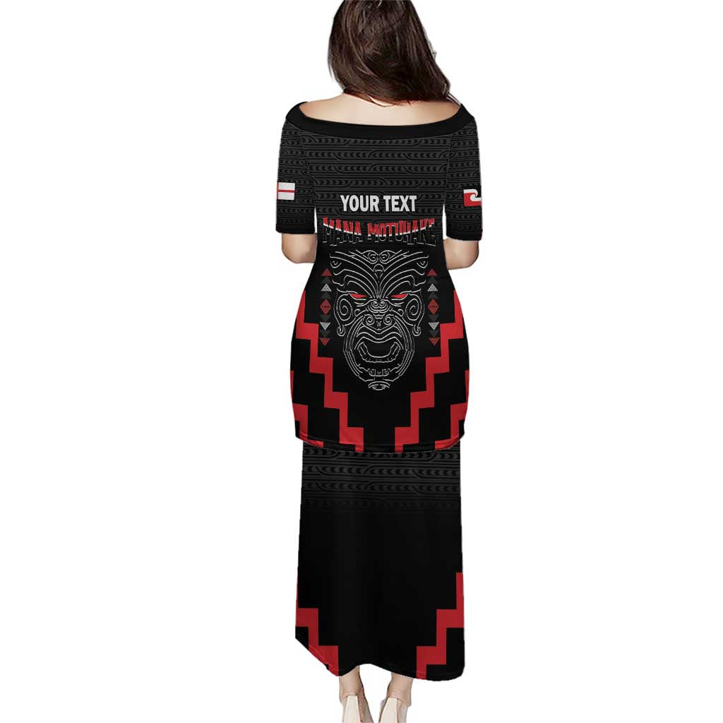 Personalised Toitu Te Tiriti Mana Maori Motuhake Puletasi Aotearoa Haka Face Mix Poutama Art LT14 - Polynesian Pride
