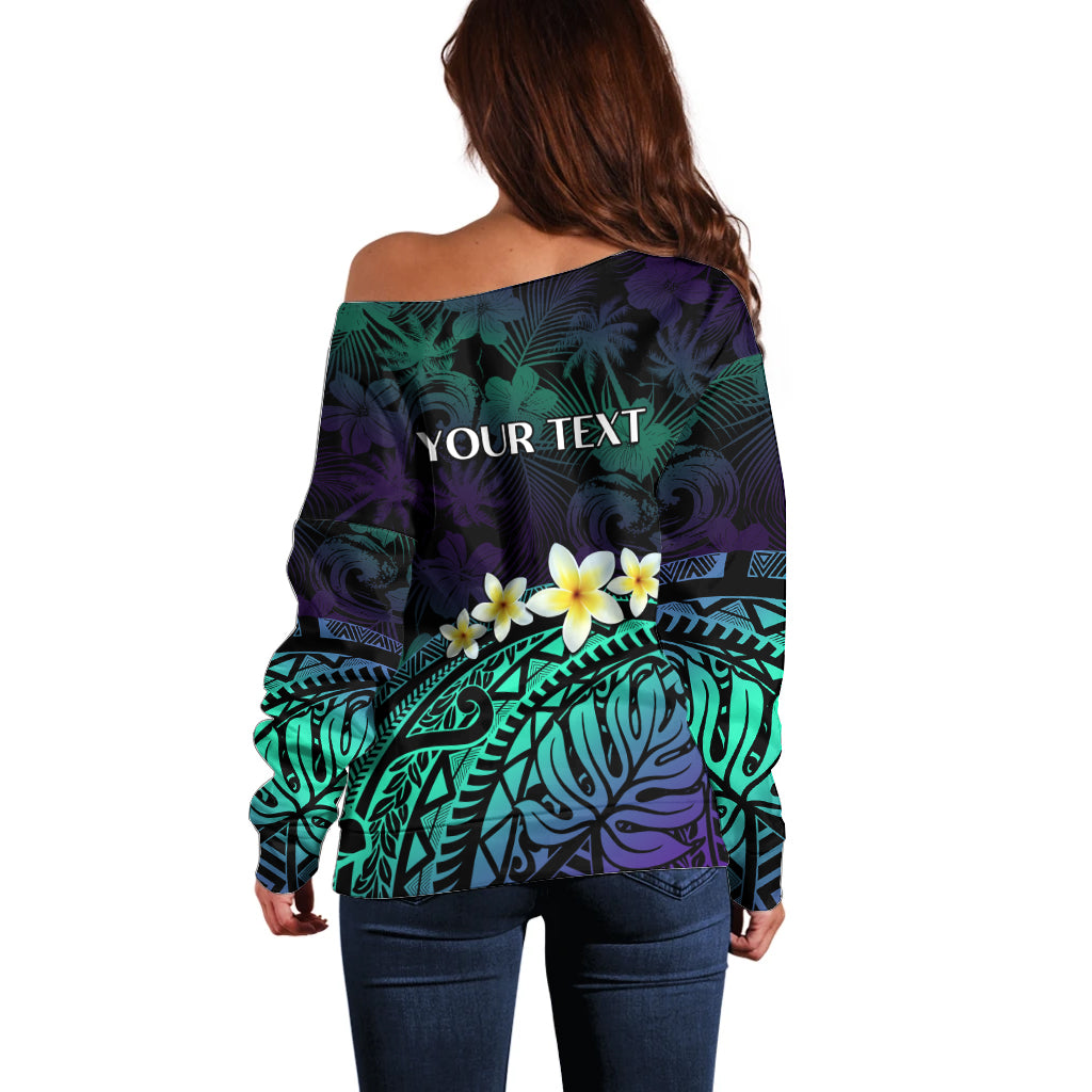 Personalised Pasifika Festival Auckland Off Shoulder Sweater 2024 Pacific Islands Polynesian Pattern LT14 - Polynesian Pride