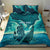Personalised New Zealand Waitangi Day Bedding Set Hei Tiki With Maori Waka - Whakarare Pattern
