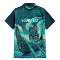 Personalised New Zealand Waitangi Day Family Matching Mermaid Dress and Hawaiian Shirt Hei Tiki With Maori Waka - Whakarare Pattern LT14 - Polynesian Pride
