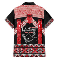 Toitu Te Tiriti O Waitangi Family Matching Short Sleeve Bodycon Dress and Hawaiian Shirt Maori Wharenui With Taniko Motifs LT14 - Polynesian Pride