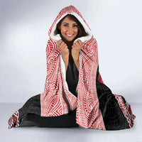 Toitu Te Tiriti O Waitangi Hooded Blanket Maori Wharenui With Taniko Motifs LT14 - Polynesian Pride
