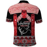 Toitu Te Tiriti O Waitangi Polo Shirt Maori Wharenui With Taniko Motifs LT14 - Polynesian Pride