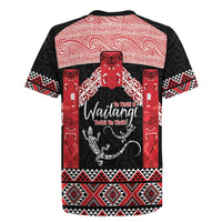 Toitu Te Tiriti O Waitangi Rugby Jersey Maori Wharenui With Taniko Motifs LT14 - Polynesian Pride