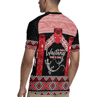 Toitu Te Tiriti O Waitangi Rugby Jersey Maori Wharenui With Taniko Motifs LT14 - Polynesian Pride